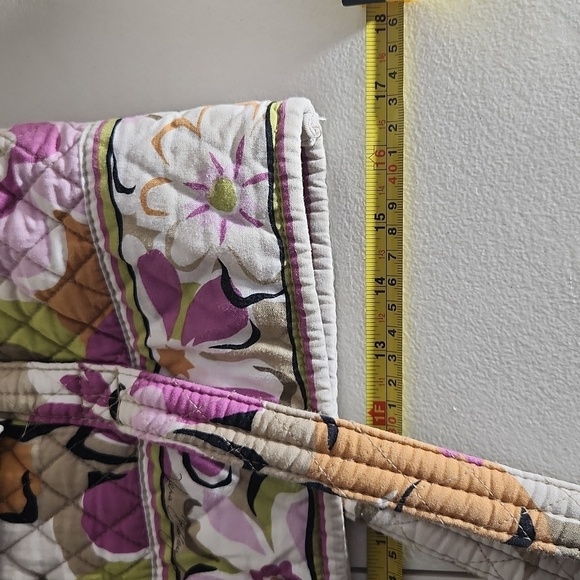 Vera Bradley floral shulder bag purse  side pocket side zip - Picture 12 of 13